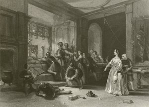 Défense du Château de Wardour - after George Cattermole