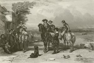 Le Roi en route vers les Écossais - after George Cattermole
