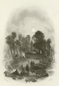 Le Camp du Roi, avant le Château de Donnington - after George Cattermole