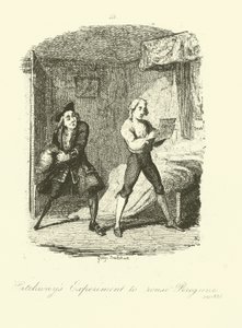 Illustration pour Peregrine Pickle de Tobias Smollett - after George Cruikshank
