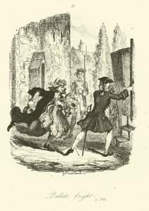 Illustration pour Peregrine Pickle de Tobias Smollett - after George Cruikshank