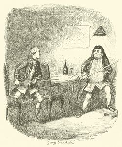 Illustration pour Tristram Shandy - after George Cruikshank