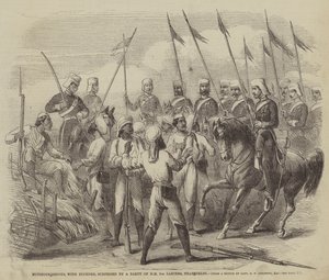Sépoys mutins, avec butin, surpris par une partie des HM 9th Lancers, près de Delhi - after George Francklin Atkinson