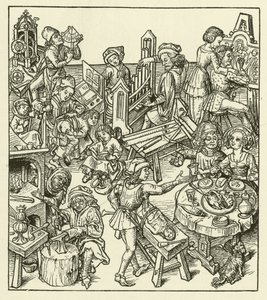 Vie bourgeoise au Moyen Âge - after German School