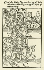 Investiture de Frédéric Ier de la maison de Hohenzollern comme margrave de Brandebourg, 1415 - after German School