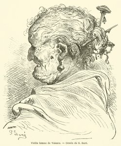 Vieille femme de Valence - Gustave after Dore