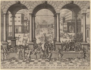 Le Massacre sous le Triumvirat romain - after Hans Vredeman de Vries