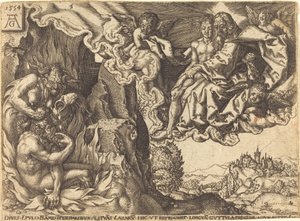 Le Riche en enfer - after Heinrich Aldegrever