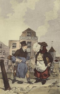 Bouchers - Marchands de poissons - after Henri Bonaventure Monnier
