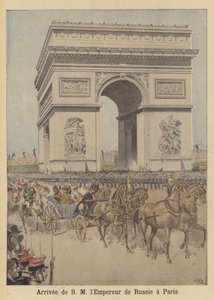 Arrivée du tsar Nicolas II de Russie à Paris