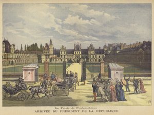 Arrivée du Président de la France au Palais de Fontainebleau - after Henri Meyer