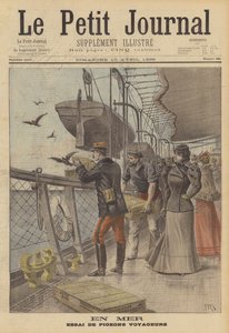 Procès des pigeons voyageurs en mer - after Henri Meyer