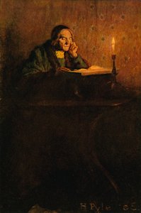 Un gentleman soigné et ratatiné assis à un bureau