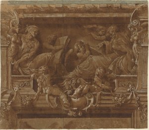 Prophète et Sibylle - after Jacopo Zanguidi Italian 16th Century called Bertoia
