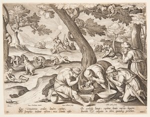 Singes imitant des chasseurs