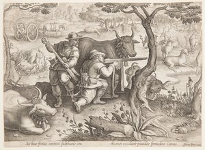 Chasse au cerf - after Jan van der Straet, called Stradanus