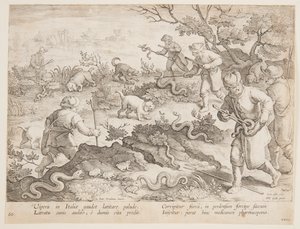 Chasser les Serpents - after Jan van der Straet, called Stradanus