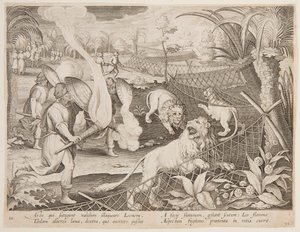 Piège à Lion - after Jan van der Straet, called Stradanus