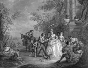 La Bonne Aventure (The Fortune Teller) - after Jean Baptiste Joseph Pater