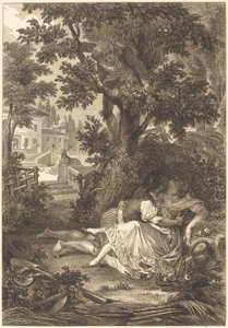 La gageure des trois commères: Le poirier - after Jean Baptiste Mallet