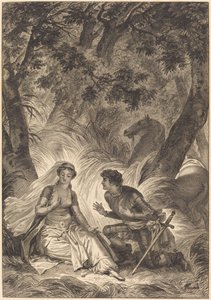 La fiancée du roi de Garbe : Le chevalier - after Jean Honoré Fragonard