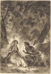 La fiancée du roi de Garbe: Le chevalier - after Jean Honoré Fragonard