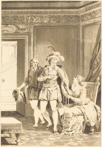 Joconde: Le départ - after Jean Jacques François Le Barbier I
