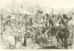 La Restauration de Charles II - after John Gilbert