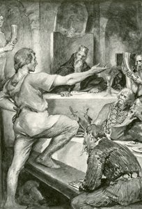 Beowulf répond fièrement à Hunferth - after John Henry Frederick Bacon