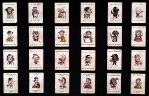 Familles heureuses, jeu de cartes, basé sur des dessins de John Tenniel, vers 1860 - after John Tenniel