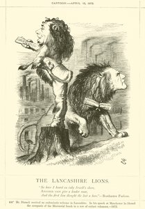 Les lions du Lancashire - after John Tenniel