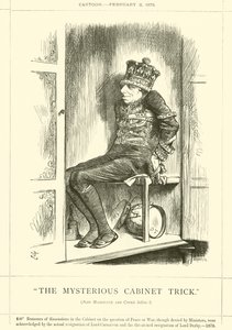 Le tour de cabinet mystérieux - after John Tenniel