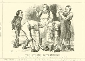 Le gouvernement fort - after John Tenniel