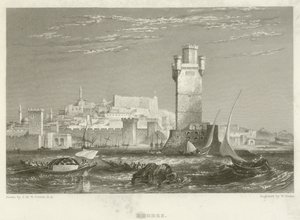 Rhodes - after Joseph Mallord William Turner