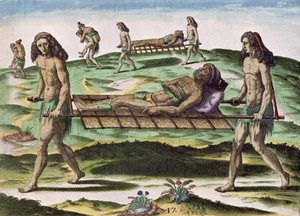Hermaphrodites transportant les blessés, de 