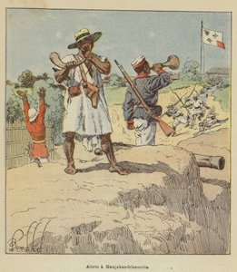 Alerte à Manjakandrianomba - after Louis Charles Bombled