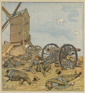 Batterie allemande démontée par les zéphyrs - after Louis Charles Bombled