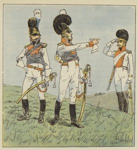 Colonel de chevau-légers, Officier bavarois, Colonel de dragons - after Louis Charles Bombled