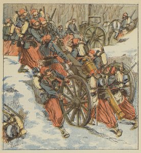 Combat de Chilleurs-aux-Bois, Les zouaves retirent deux pièces de 12 d