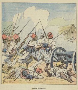 Combat de Sabotzy - after Louis Charles Bombled