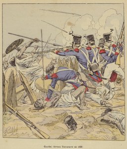 Combat devant Tamatave en 1829 - after Louis Charles Bombled