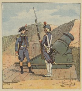 En 1787, Napoléon entra au régiment de La Fère