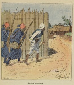 Entrée à Mevatanana - after Louis Charles Bombled