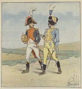 Garde impériale, Musiciens des 1er et 2e régiments de grenadiers - after Louis Charles Bombled