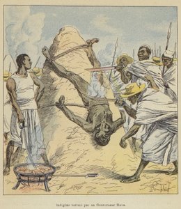 Indigène torturé par un gouverneur Hova