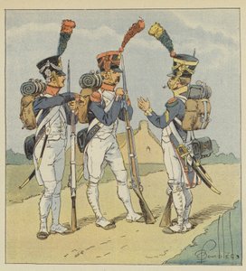 Infanterie de ligne, Fusilier, Grenadier, Voltigeur