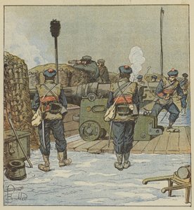 La batterie de marine de Chevilly - after Louis Charles Bombled