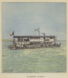 La canonnière La Brave - after Louis Charles Bombled