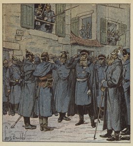 Le capitaine Pendezec et le général Treskow - after Louis Charles Bombled
