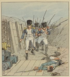 Le capitaine de Chambure, le chef de cette célèbre compagnie, etc - after Louis Charles Bombled